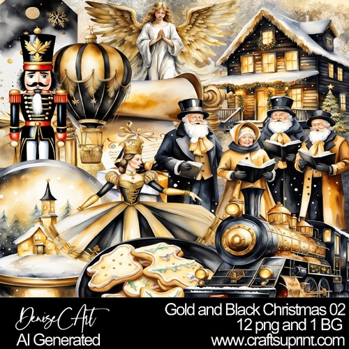 Gold and Black Christmas 02