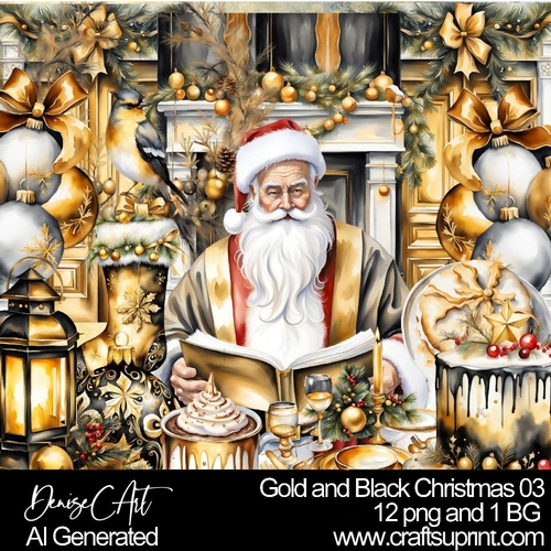 Gold and Black Christmas 03