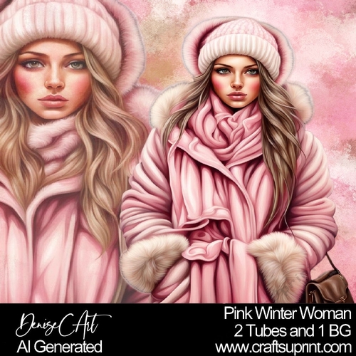 Pink Winter Woman