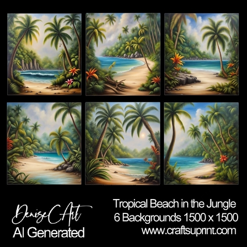 Tropical Beach in the Jungle