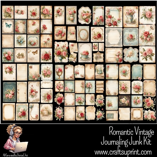 Journaling Junk Kit Under Romantic Vintage