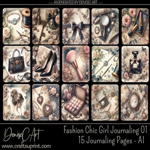 Fashion Chic Girl Journaling 01