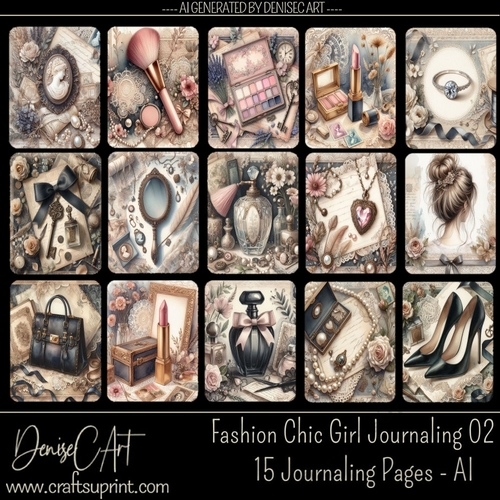Fashion Chic Girl Journaling 02