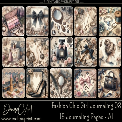 Fashion Chic Girl Journaling 03