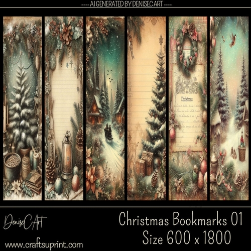 Christmas Bookmarks 01