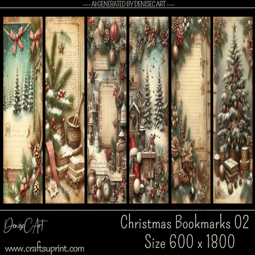Christmas Bookmarks 02