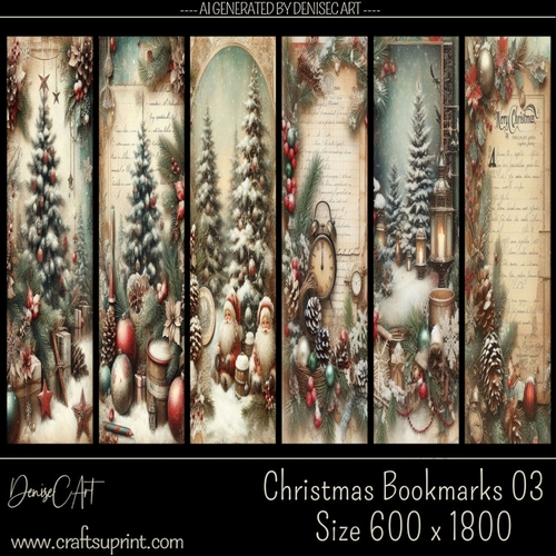 Christmas Bookmarks 03