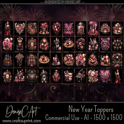 New Year Toppers