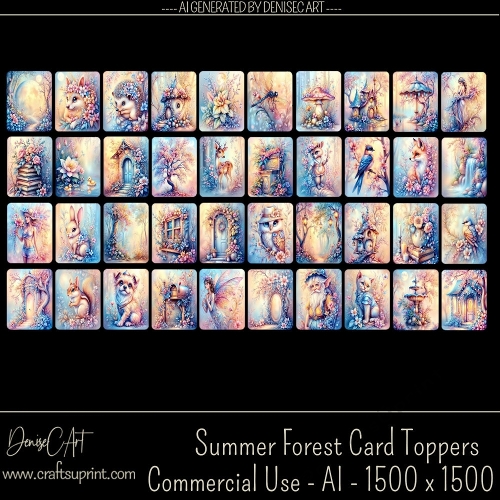 Summer Forest Card Toppers