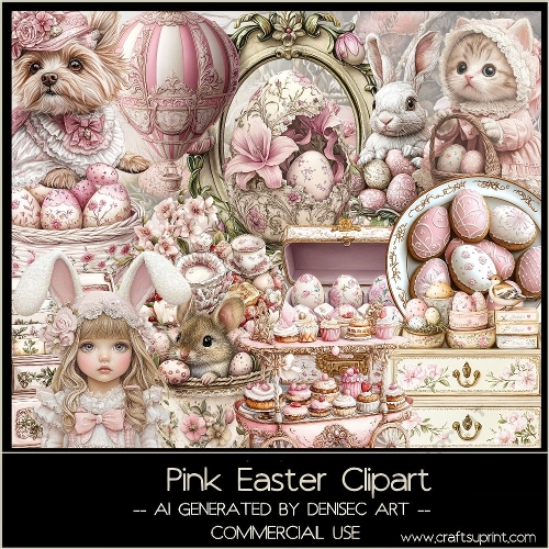 Pink Easter Clipart