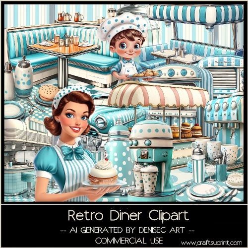 Retro Diner Clipart