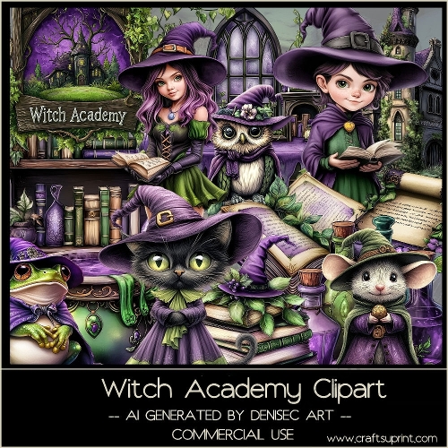Witch Academy Clipart