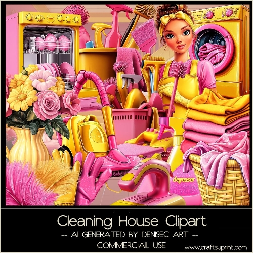 Cleaning House Clipart