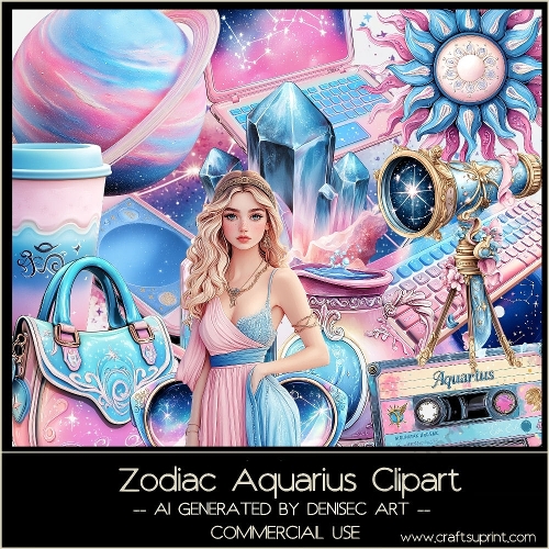 Zodiac Aquarius Clipart