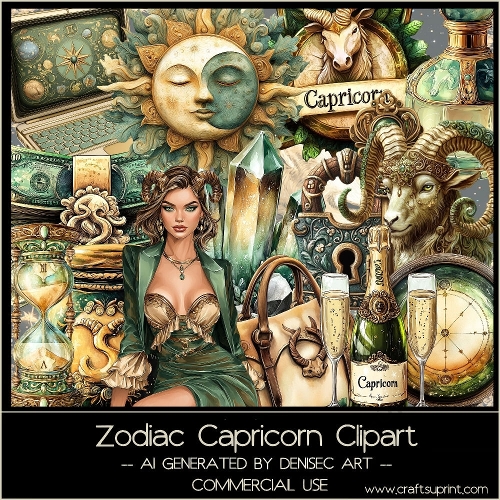 Zodiac Capricorn Clipart
