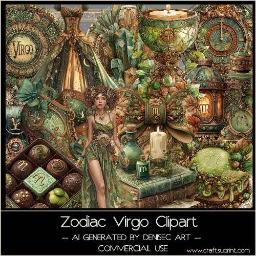 Zodiac Virgo Clipart
