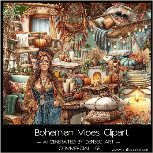 Bohemian Vibes Clipart
