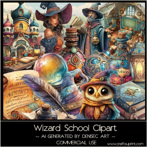 Wizard School Clipart