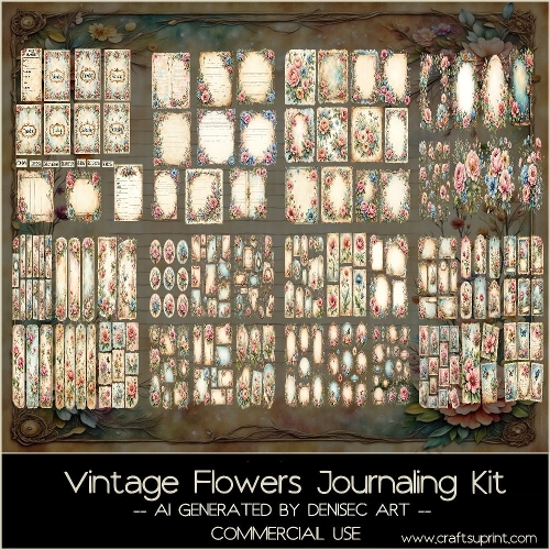 Vintage Flowers Kit