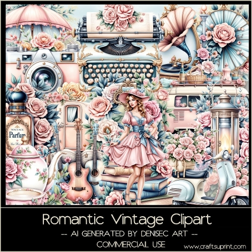 Romantic Vintage Clipart