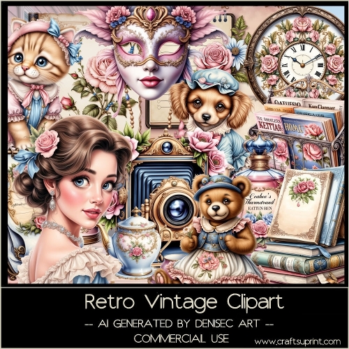 Retro Vintage Clipart