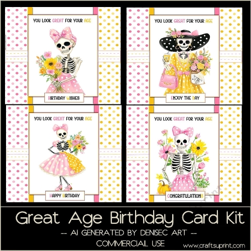 Great Age Birthday Card Kit