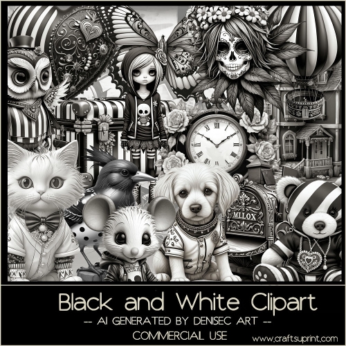 Black and White Clipart 