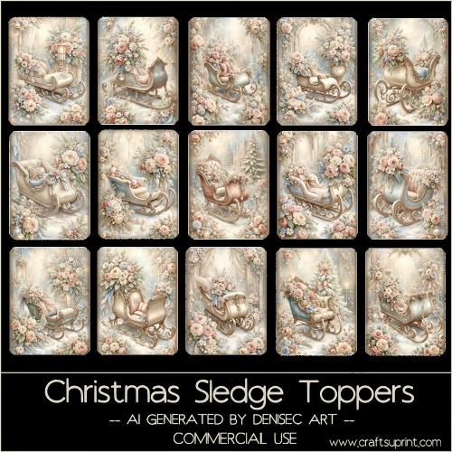 Christmas Sledge Toppers