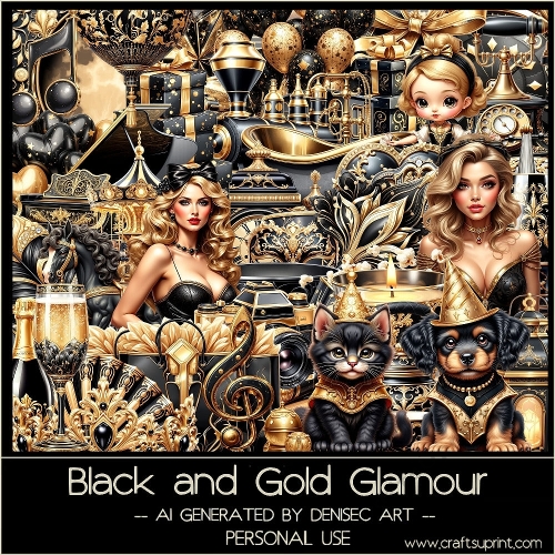 Black and Gold Glamour