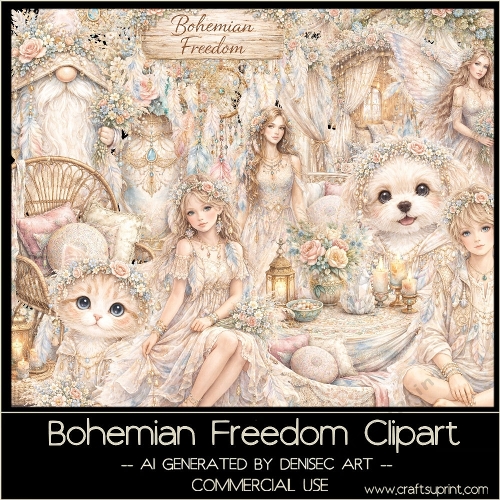 Bohemian Freedom Clipart
