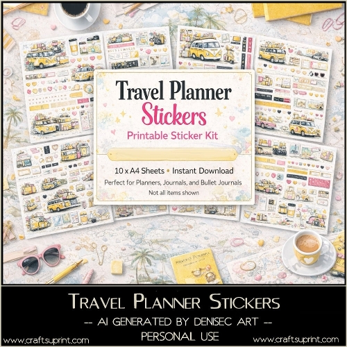 Travel Planner Stickers