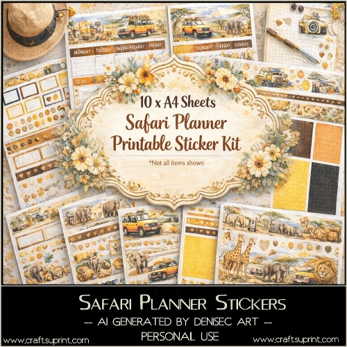 Safari Planner Stickers