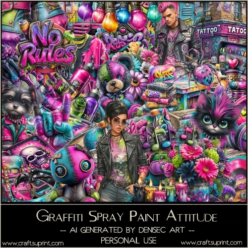 Graffiti Spray Paint Attitude
