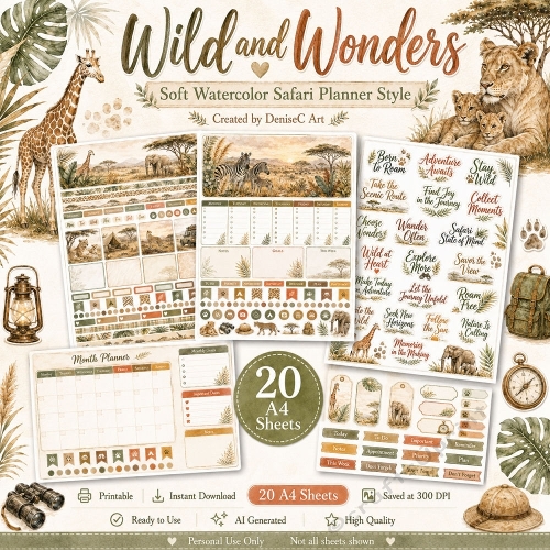 Wild and Wonders Planner
