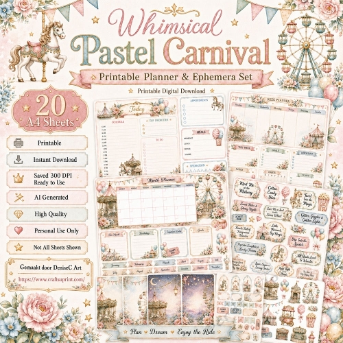 Whimsical Pastel Carnival Planner