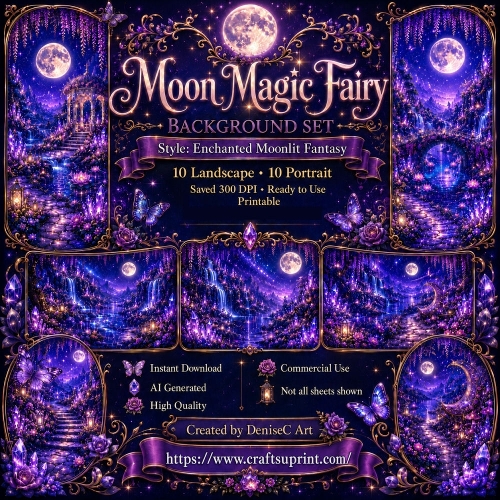 Moon Magic Fairy Backgrounds