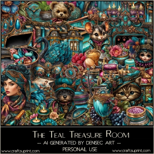The Teal Treasure Room