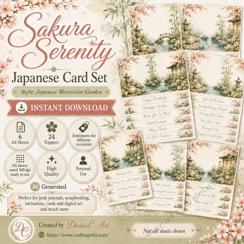 Sakura Serenity Card Set