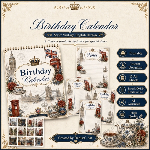 British Birthday Calendar