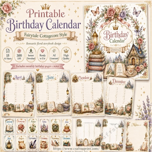 Fairytale Birthday Calendar