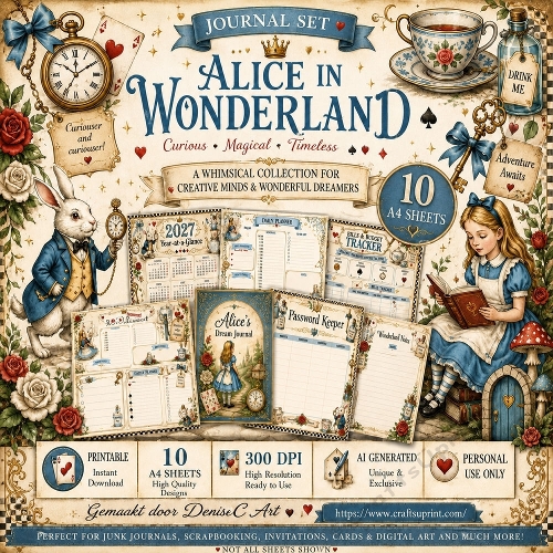Alice in Wonderland Journal