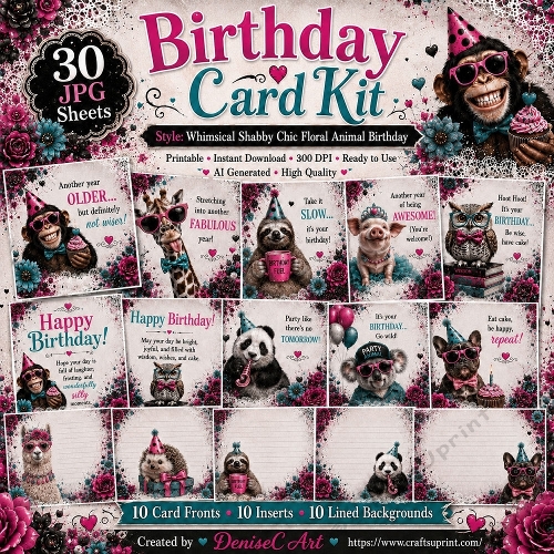 Sweet Psycho Birthday Card Kit