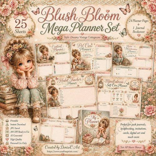 Blush Bloom Planner