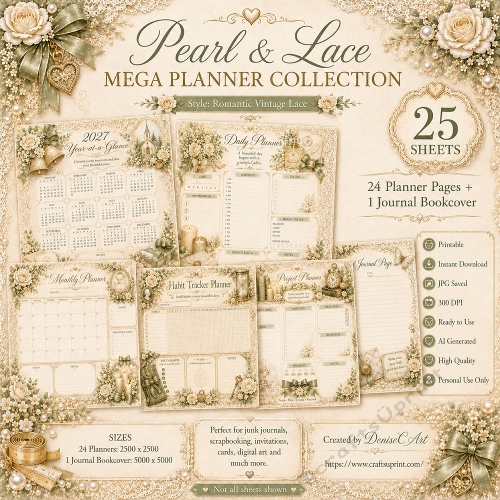 Pearls and Lace Planner