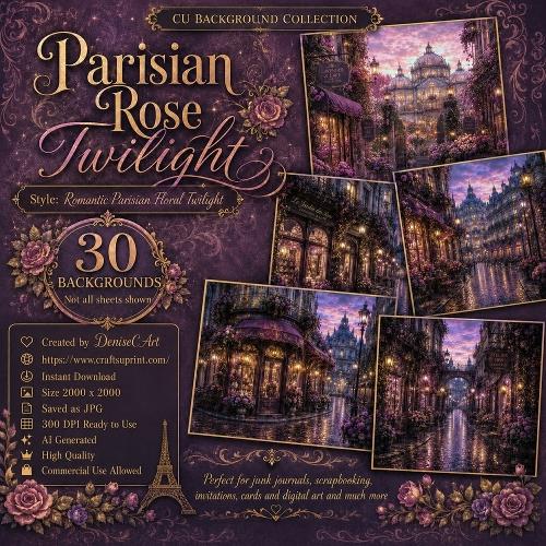 CU Parisian Rose Twilight Backgrounds