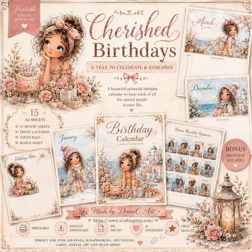 Cherished Birthday Calendar