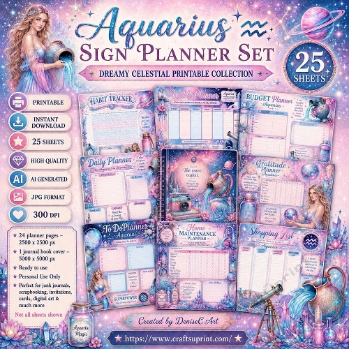 Aquarius Sign Planner