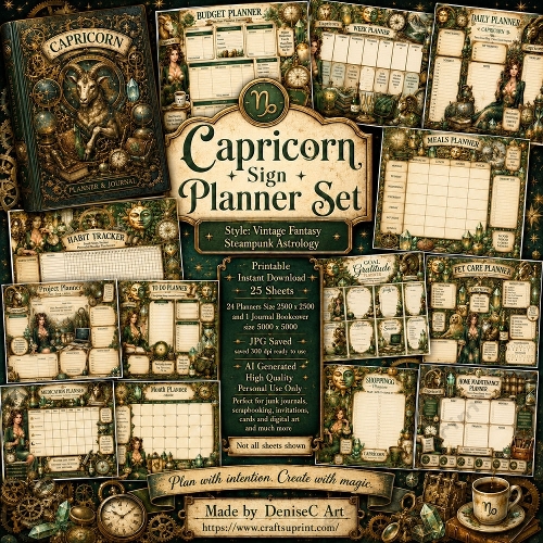 Capricorn Sign Planner