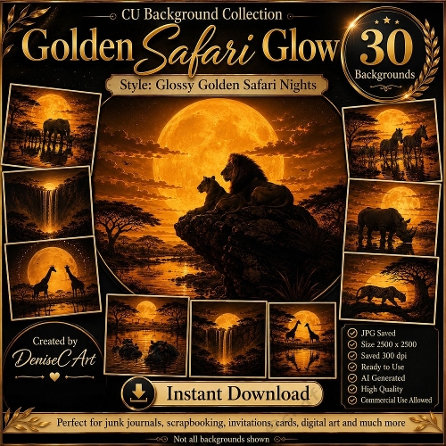 CU Golden Safari Glow Backgrounds