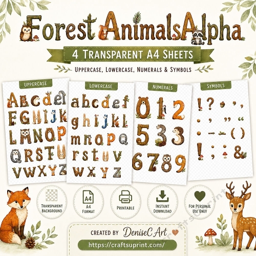 Forest Animals Alphabeth